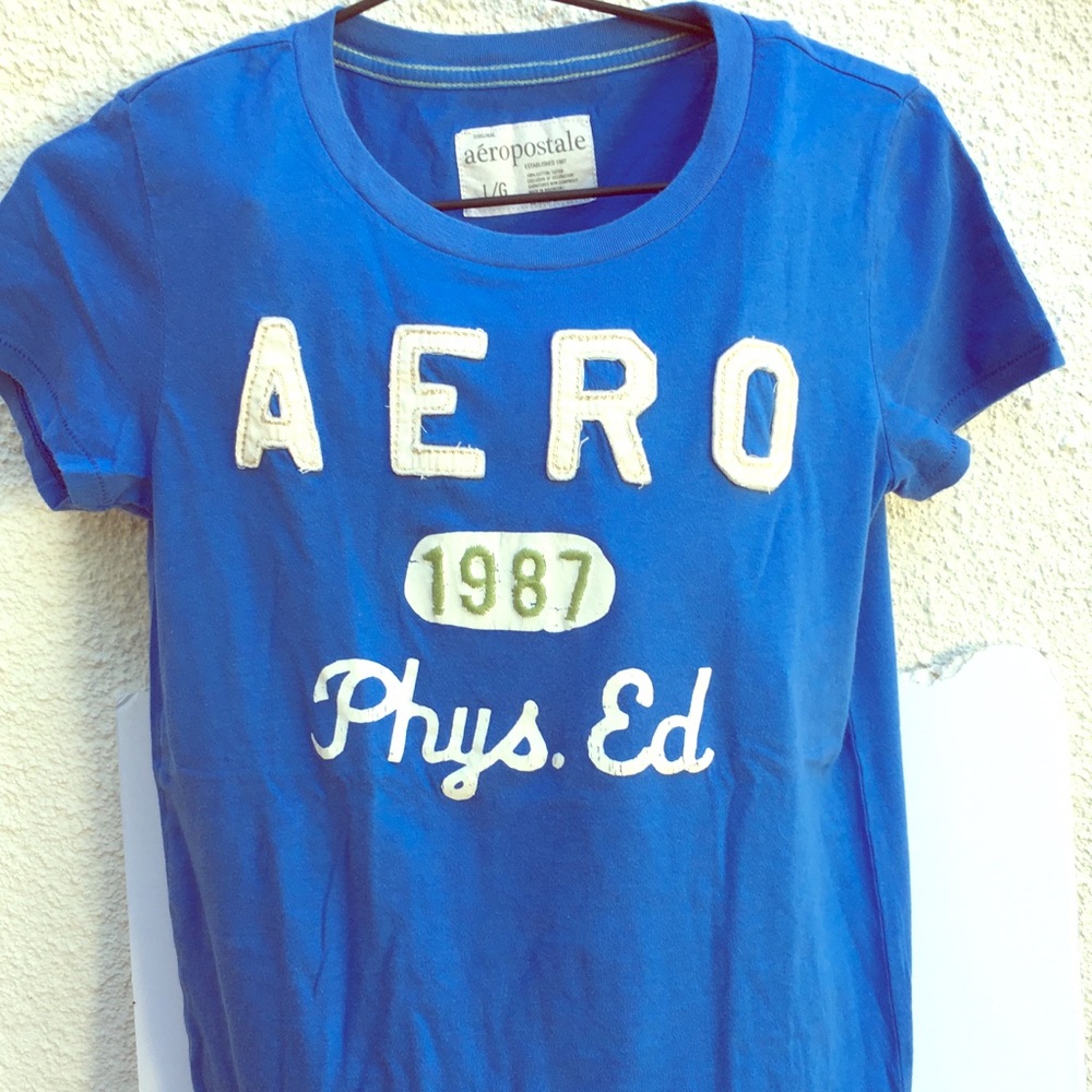Aero 1987 Phys Ed Graphic Tee NWOT